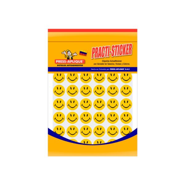 ROTULOS ADHESIVOS C FELIZ COLORES 210 UNDS REF: 1266