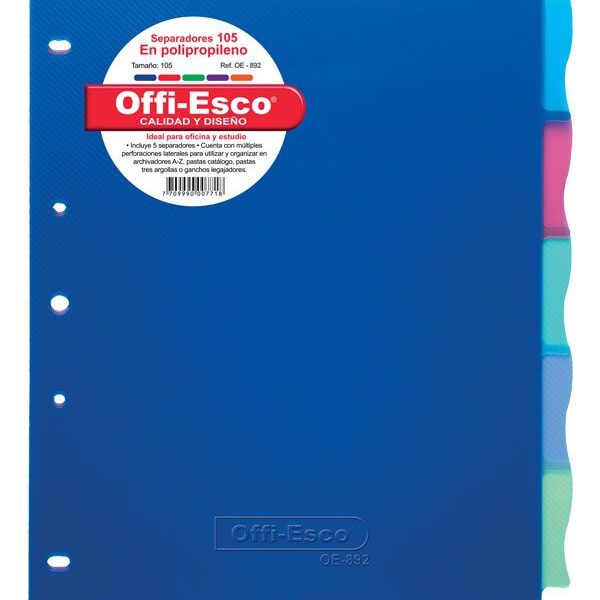 SEPARADORES PLASTICOS OFFI-ESCO REF: OE-892
