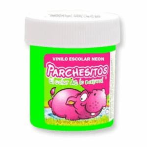 VINILO 30CC NEON VERDE PARCHESITOS