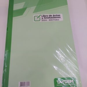 LIBRO DE ACTAS Y ANOTACIONES 600 FOLIOS MARFIL