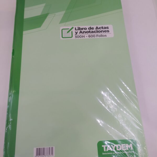 LIBRO DE ACTAS Y ANOTACIONES 600 FOLIOS MARFIL