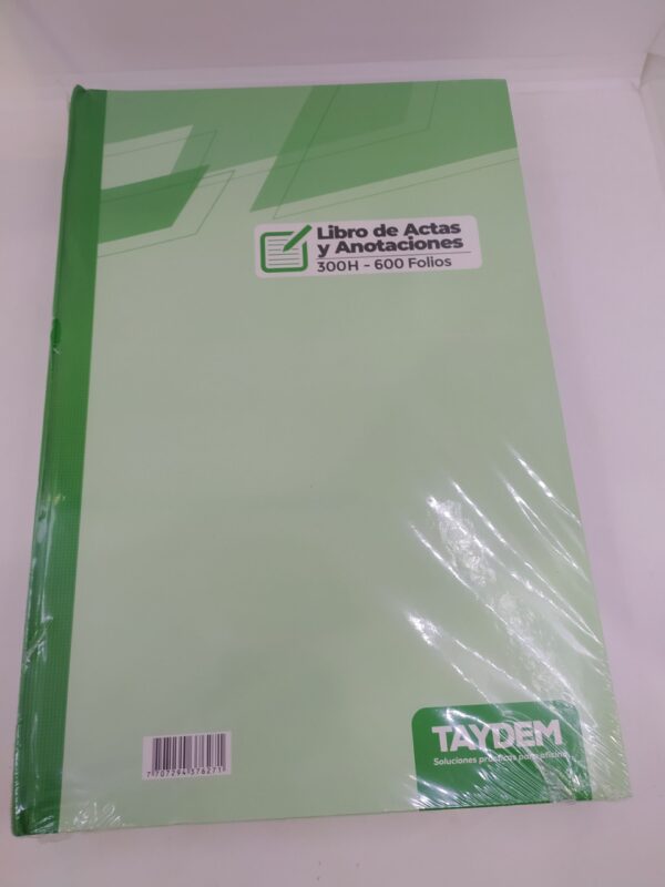 LIBRO DE ACTAS Y ANOTACIONES 600 FOLIOS MARFIL