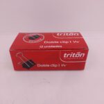 DOBLE CLIP 1 1/4 TRITON PLEGADIZA *12 UND