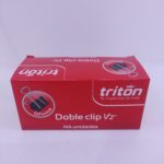 DOBLE CLIP 1/2 TRITON PLEGADIZA *12 UND