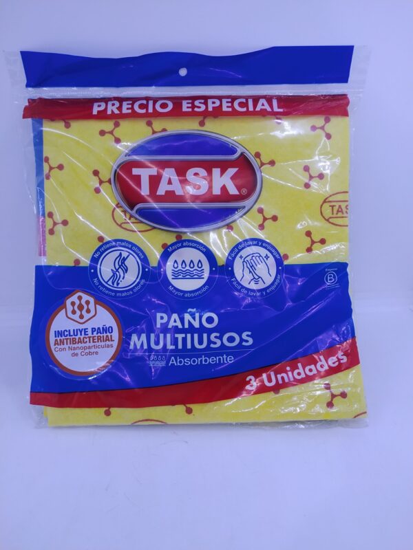 PAÑO MULTIUSOS ABSORVENTE X3 38*38CM