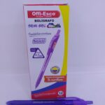 BOLIGRAFO MORADO RETRACTIL OFFI- ESCO REF: OE-053F SEMIGEL 0.7