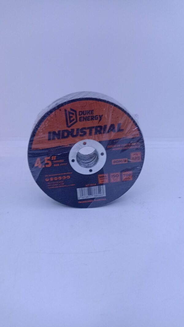 DISCO 4" 1/2 CORTE METAL ACERO INOX INDUSTRIAL DUKE ENERGY 18442