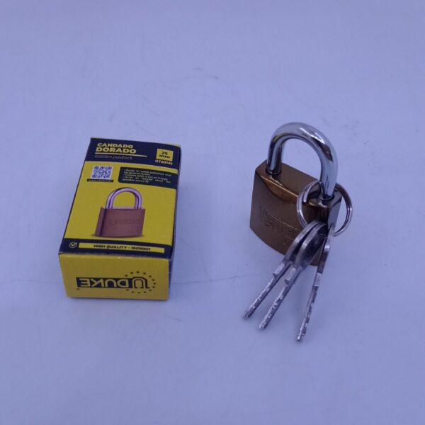 CANDADO UDUKE DORADO 25MM (HT40145) 7750
