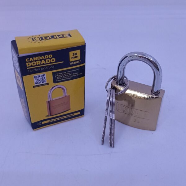 CANDADO UDUKE DORADO 38MM (HT40147) 7752