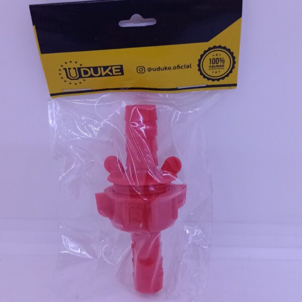 RACOR MANGUERA ROJO PLASTICO PQT X 1 UDUKE 1508AK