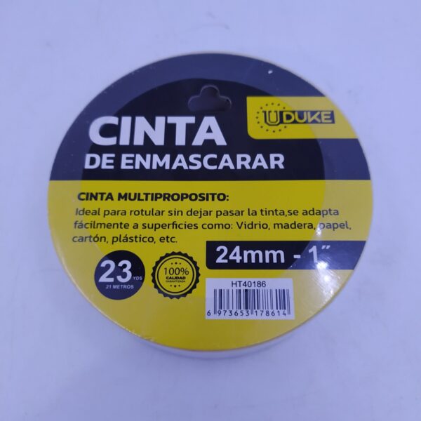 CINTA DE ENMASCARAR 1´´ 23 YARDAS (21 MTS) UDUKE Item: 7791