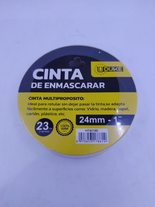 CINTA DE ENMASCARAR 1´´ 23 YARDAS (21 MTS) UDUKE Item: 7791