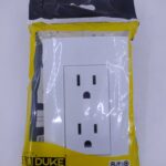 TOMA DOBLE 110-220 LINEA BK PLUS BLANCA INCRUSTAR Item: 1747B