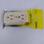 TOMA DOBLE T/L SOBREPONER CON P-TIERRA BEIGE UDUKE 1752