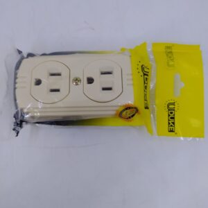 TOMA DOBLE T/L SOBREPONER CON P-TIERRA BEIGE UDUKE 1752