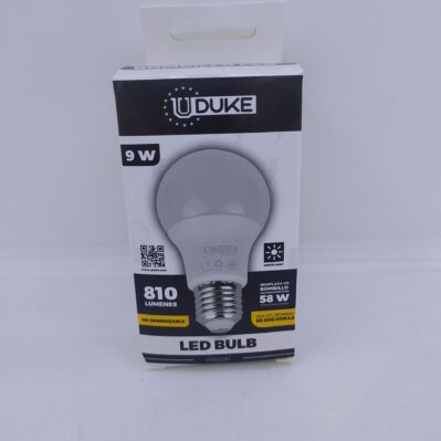 BOMBILLO LED 9W UDUKE LUZ DIA E27 MULTIVOLTAGE (6500K) 8793