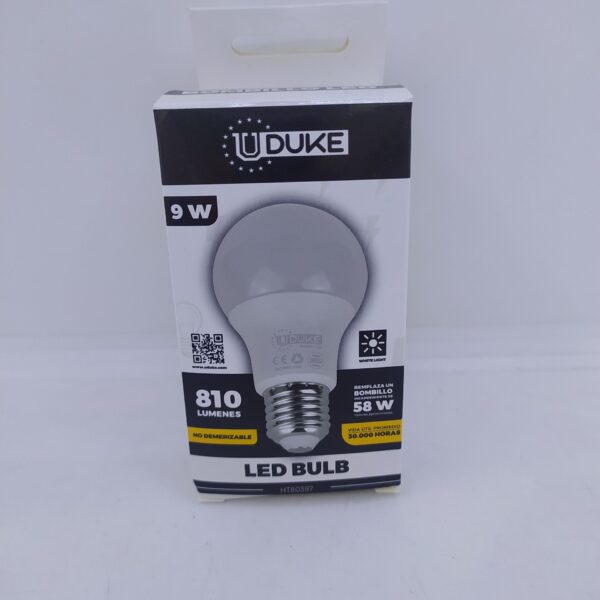 BOMBILLO LED 9W UDUKE LUZ DIA E27 MULTIVOLTAGE (6500K) 8793