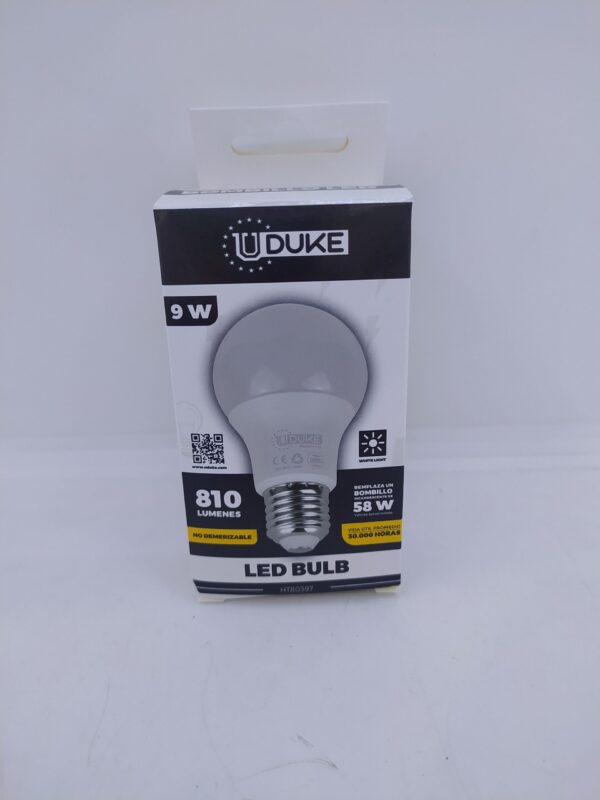 BOMBILLO LED 9W UDUKE LUZ DIA E27 MULTIVOLTAGE (6500K) 8793