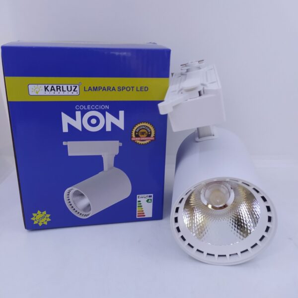 SPOT RL LAMPARA LED 20W DE RIEL BLANCO 6500K HL 502 UE:40 KL-2744-2