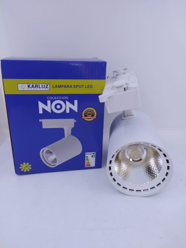 SPOT RL LAMPARA LED 20W DE RIEL BLANCO 6500K HL 502 UE:40 KL-2744-2