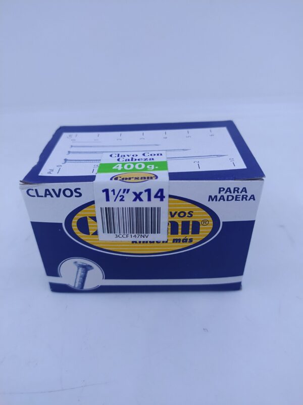 PUNTILLA COMUN CON CABEZA 1" 1/2 CORSAN (400 GR) 1873A