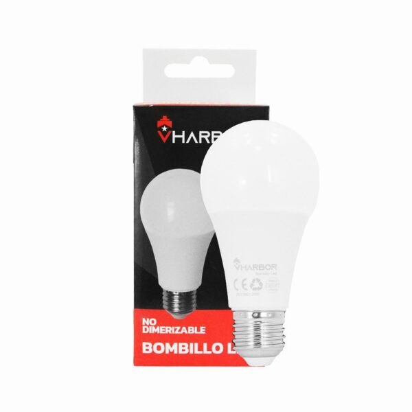 BOMBILLO LED 12W VHARBOR LUZ DIA E27 (6500K)(A60 )(HT2234) Item: 19959