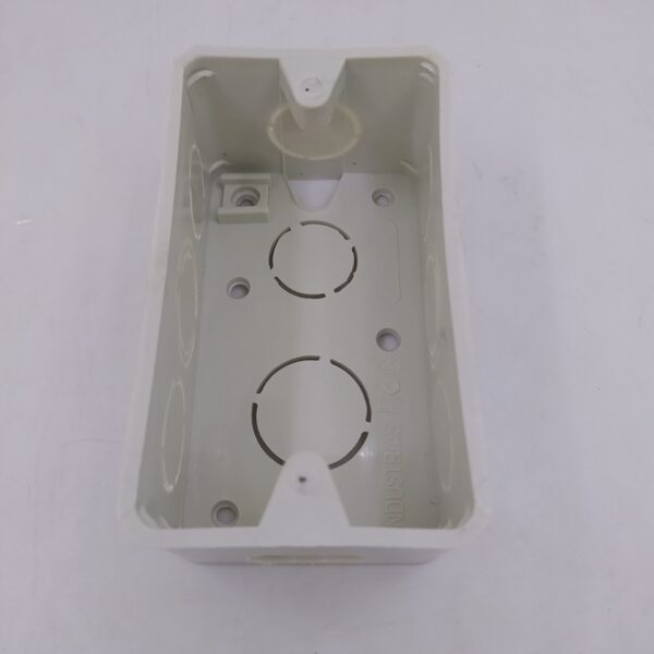 CAJA PLASTICA 2X4 BLANCA R/G CERTIFICADA 5704