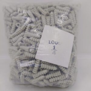 CHAZO PLASTICO ESTRIADO 1/4 X 1000 (APROXIMADOS) 447