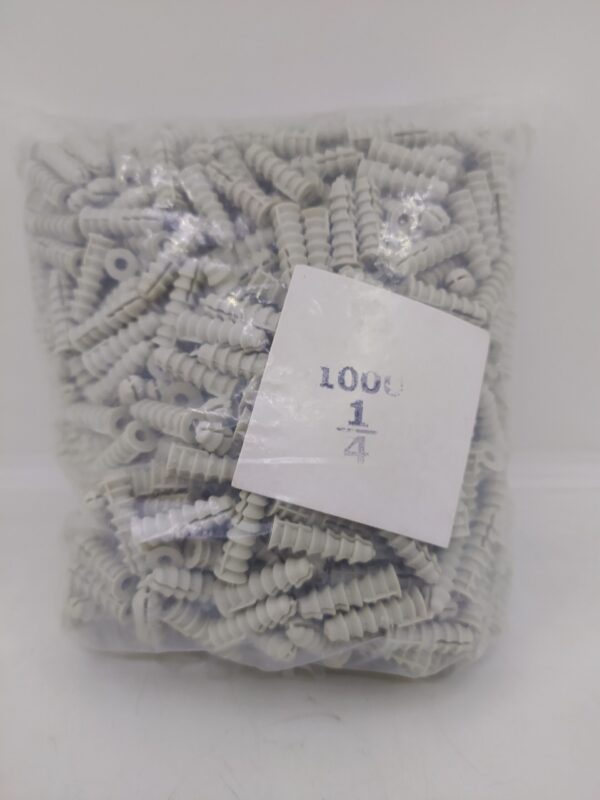 CHAZO PLASTICO ESTRIADO 1/4 X 1000 (APROXIMADOS) 447
