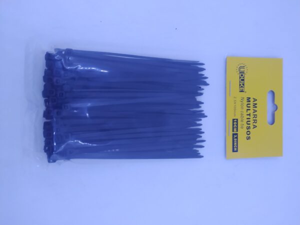 AMARRA PLASTICA UDUKE NEGRA 2.5X100MM (10 CM) (100 UNDS) 10094