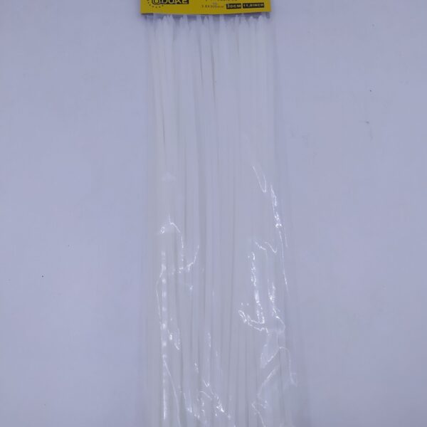 AMARRA PLASTICA UDUKE BLANCA 3.6X300MM (30 CM) (100 UNDS) 10087