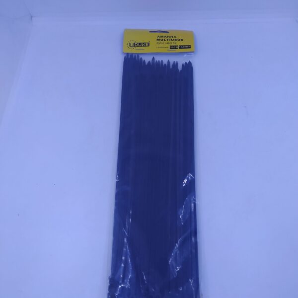 AMARRA PLASTICA UDUKE NEGRA 3.6X300MM (30 CM) (100 UNDS) 10099