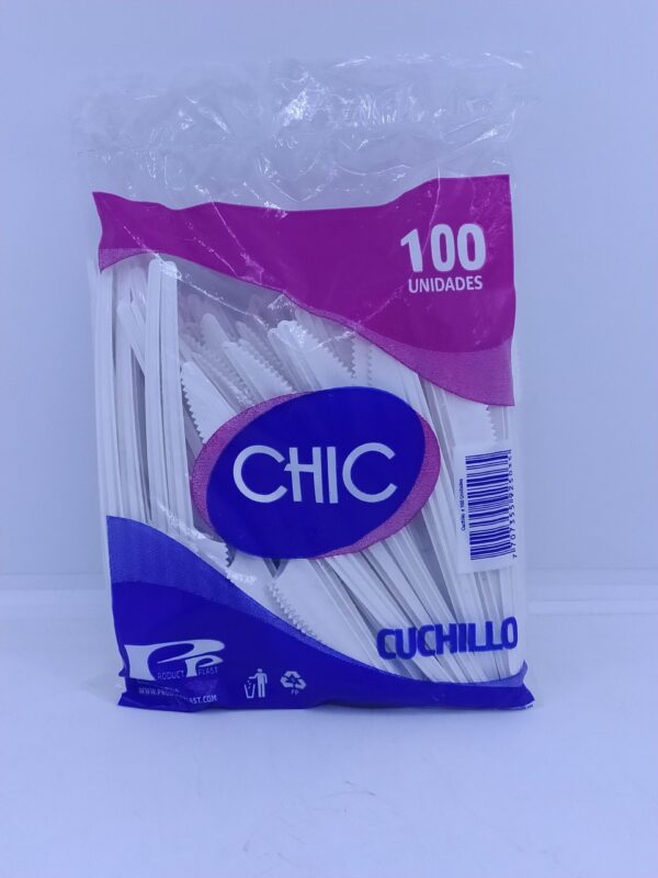PAQUETE DE CUCHILLO X 100 UNDS