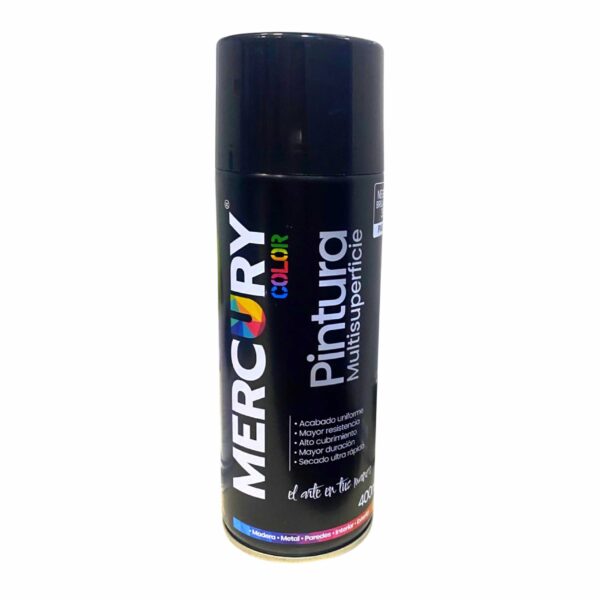 AEROSOL MERCURY 400ML NEGRO MATE