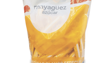 Azúcar blanca en sobres de porción individual para cafetería