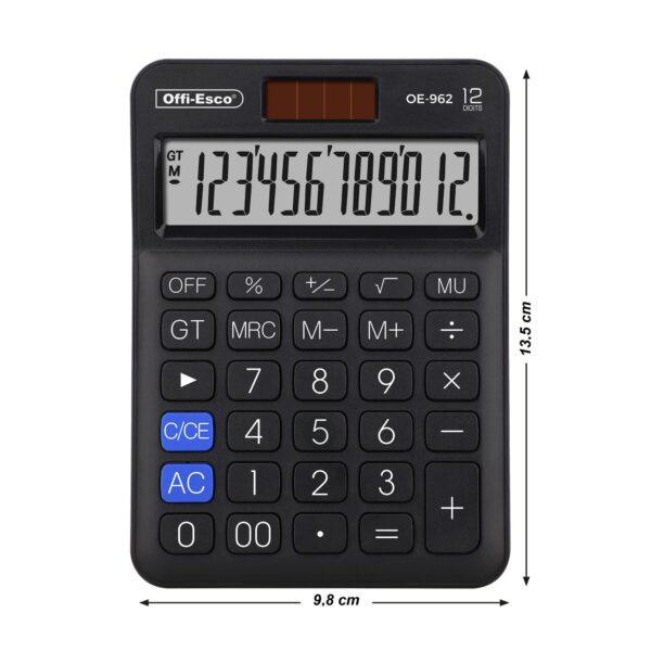 CALCULADORA ELECTRONICA 12 DIGITOS OE-962