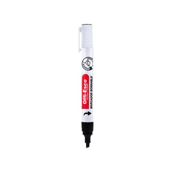 MARCADOR BORRABLE RECARGABLE OE-507 NEGRO
