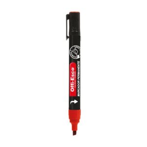 MARCADOR PERMANENTE RECARGABLE OE-521 ROJO