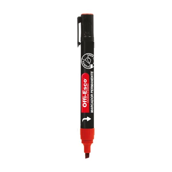 MARCADOR PERMANENTE RECARGABLE OE-521 ROJO