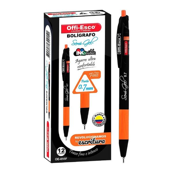BOLIGRAFO RETRACTIL OE-055F NEGRO