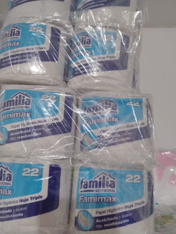 PAPEL HIGIENICO CONV FAMIMAX HT 22M X 24 ROLLOS COD 23919