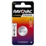 BATERIA RAYOVAC LITHIUM CR2032-5CB 3V