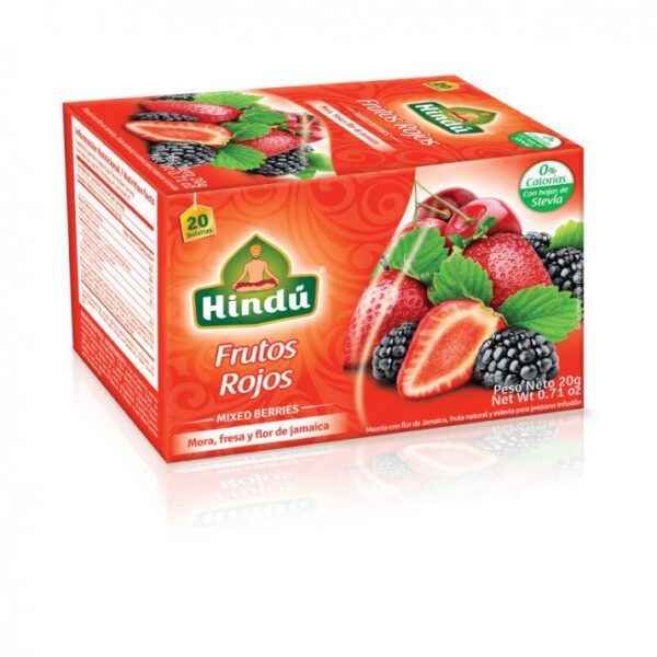 AROMATICA HINDU FRUTOS ROJOS X20 SOBRES