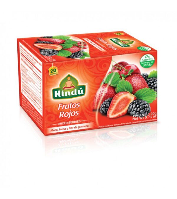AROMATICA HINDU FRUTOS ROJOS X20 SOBRES