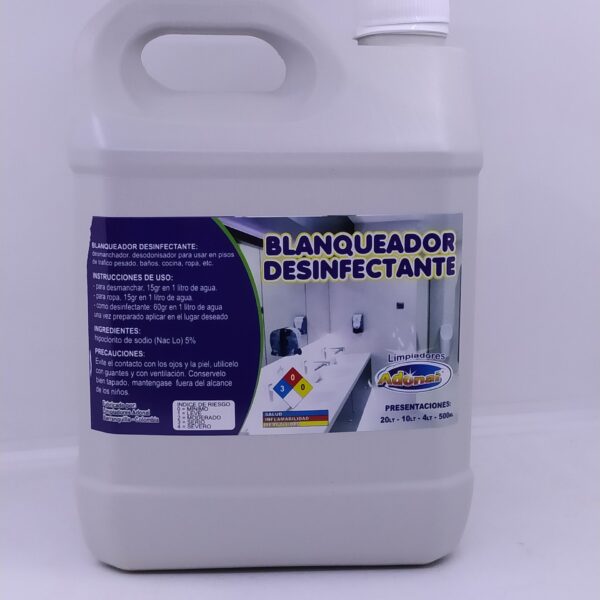 BLANQUEADOR CONCENTRADO AL 5.25 % X 4 LT ADONAI