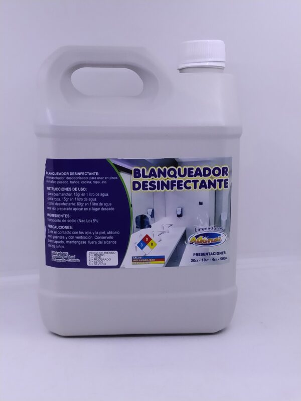 BLANQUEADOR CONCENTRADO AL 5.25 % X 4 LT ADONAI