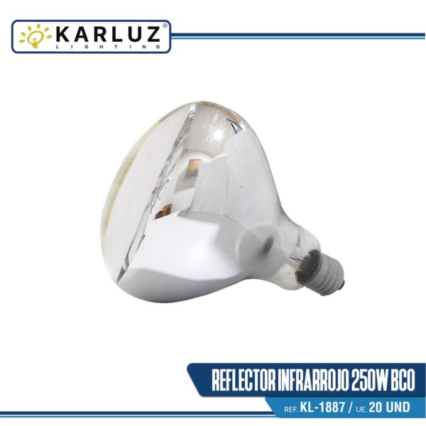 BOMBILLO REFLECTOR INFRARROJO 250W BCO UE:20