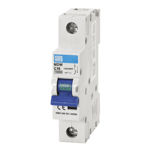 BREAKER RIEL 1 X 16A MDWC16 5KA 400VAC 125VDC WEG