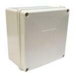 CAJA PLASTICA FINA PROFUNDA 10X10 CON TAPA PARA CAMARAS R/G (CERTIFICADA) Item: 8723A