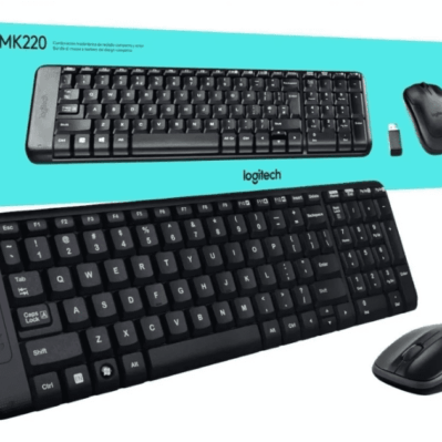 COMBO TECLADO Y MOUSE MK220 LOGITECH (INALAMBRICO)